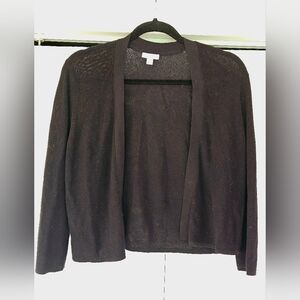 J. Jill Black Open-Front Cardigan